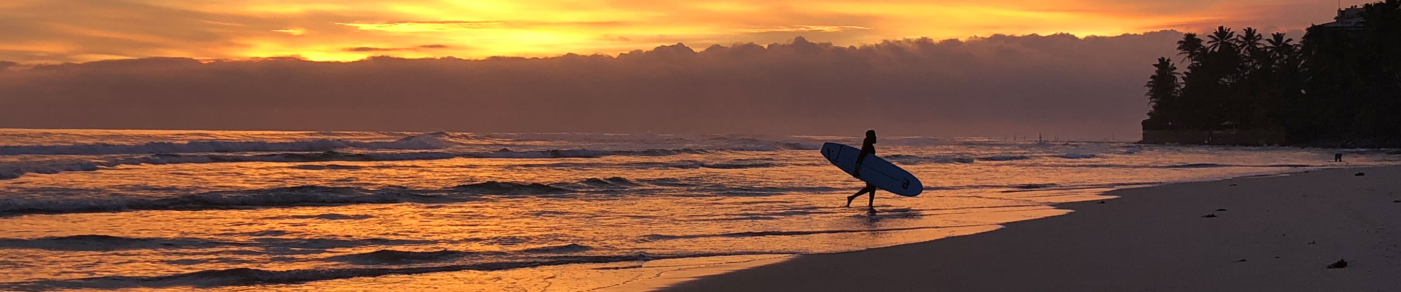 Sunset reflected on the sea waves