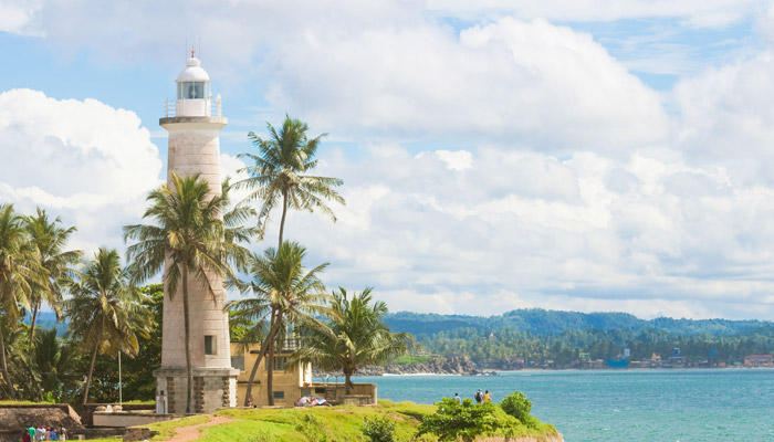 Galle fort lighthouse in Sri Lanka
