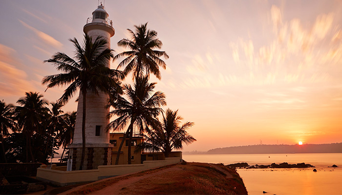 Galle fort lighthouse in Sri Lanka